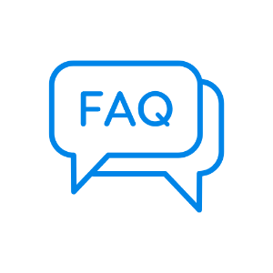 FAQs Logo in Blue