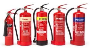 range of fire extinguishers
